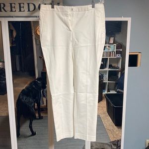 Cream white trouser pants